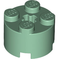 Plaatje in Gallery viewer laden, LEGO® los onderdeel Steen Rond in kleur Zandgroen 3941
