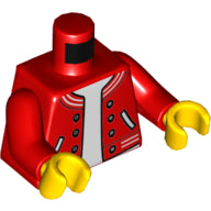 LEGO® los onderdeel Lijf met Motief Rood 973pb3624c01
