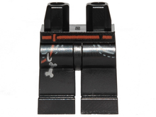 Plaatje in Gallery viewer laden, LEGO® los onderdeel Benen met Motief Zwart 970c00pb0990