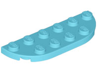Plaatje in Gallery viewer laden, LEGO® los onderdeel Plaat Rond Medium Azuurblauw 18980