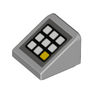 LEGO® Dakpan met Motief Licht Blauwachtig Grijs 54200pb106