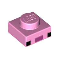 LEGO® los onderdeel Plaat met Motief Fel Roze 3024pb018