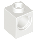 Plaatje in Gallery viewer laden, LEGO® los onderdeel Technische Steen in kleur Wit 6541