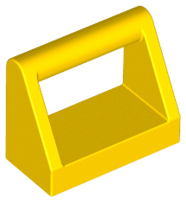 LEGO® los onderdeel Tegel Aangepast in kleur Geel 2432