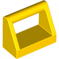 LEGO® los onderdeel Tegel Aangepast in kleur Geel 2432