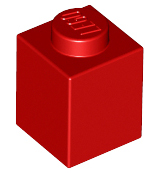 Plaatje in Gallery viewer laden, LEGO® los onderdeel Steen in kleur Rood 3005