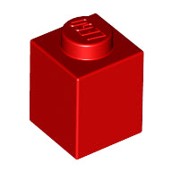LEGO® los onderdeel Steen in kleur Rood 3005