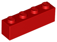 LEGO® los onderdeel Steen in kleur Rood 3010