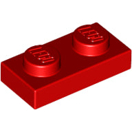 Plaatje in Gallery viewer laden, LEGO® los onderdeel Plaat Algemeen in kleur Rood 3023