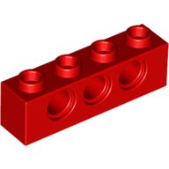 Plaatje in Gallery viewer laden, LEGO® los onderdeel Technische Steen in kleur Rood 3701