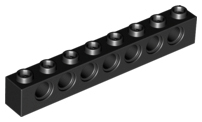 Plaatje in Gallery viewer laden, LEGO® los onderdeel Technische Steen in kleur Zwart 3702