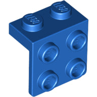 LEGO® los onderdeel Beugel in kleur Blauw 44728