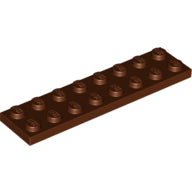 LEGO® los onderdeel Plaat Algemeen Roodachtig Bruin 3034