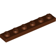 LEGO® los onderdeel Plaat Algemeen Roodachtig Bruin 3666