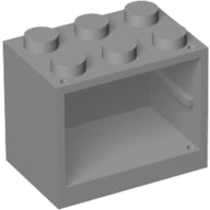 Plaatje in Gallery viewer laden, LEGO® los onderdeel Container Licht Blauwachtig Grijs 4532