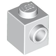 LEGO® los onderdeel Steen Aangepast in kleur Wit 87087