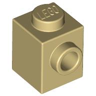 LEGO® los onderdeel Steen Aangepast in kleur Geelbruin 87087