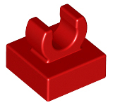 LEGO® los onderdeel Tegel Aangepast in kleur Rood 15712