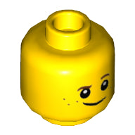 Plaatje in Gallery viewer laden, LEGO® los onderdeel Hoofd in kleur Geel 3626cpb1508