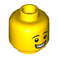 Plaatje in Gallery viewer laden, LEGO® los onderdeel Hoofd in kleur Geel 3626cpb1569