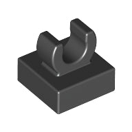 LEGO® los onderdeel Tegel Aangepast in kleur Zwart 15712