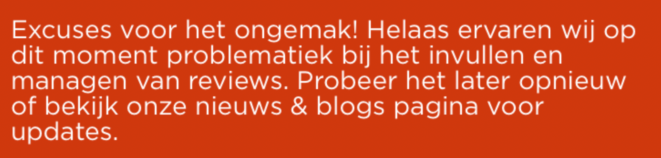 Kiyoh review systeem laat ons momenteel in de steek 🥲 [opgelost]