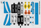 LEGO® stickervel set 10252-1 Volkswagen Beetle (internationale versie)