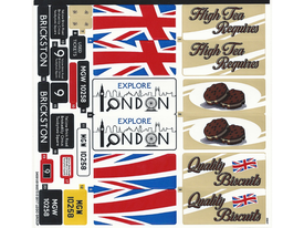LEGO® stickervel set 10258-1 London Bus