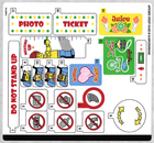LEGO® stickervel set 10261-1 Roller Coaster