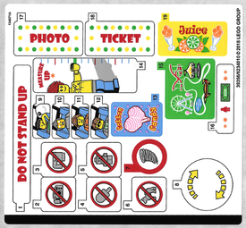 LEGO® stickervel set 10261-1 Roller Coaster