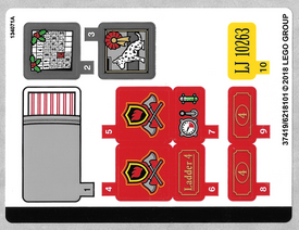 LEGO® stickervel set 10263-1 Winter Village Fire Station