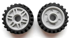 LEGO® Samengesteld Wiel Licht Blauwachtig Grijs 13971c01