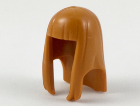 LEGO® los onderdeel Haar in kleur Donker Oranje 17346u