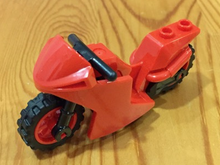 Plaatje in Gallery viewer laden, LEGO® los onderdeel Fiets &amp; Motor in kleur Rood 18895c03