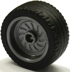 LEGO® los onderdeel Samengesteld Wiel Zilver 18976c01