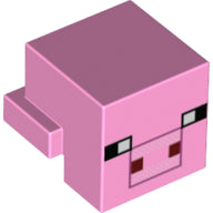 LEGO® Dier Onderdelen met Motief Fel Roze 19727pb005