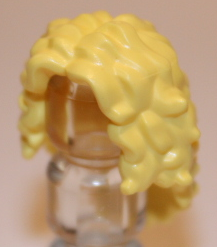 LEGO® los onderdeel Haar in kleur Helder Lichtgeel 20595
