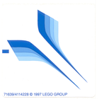 LEGO® stickervel set 2147-1 Dragon Fly