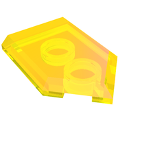 Plaatje in Gallery viewer laden, LEGO® los onderdeel Tegel Aangepast Doorzichtig Geel 22385
