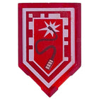 LEGO® Tegel Aangepast met Motief Doorzichtig Rood 22385pb030