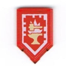 Plaatje in Gallery viewer laden, LEGO® Tegel Aangepast met Motief Doorzichtig Rood 22385pb085