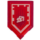 LEGO® Tegel Aangepast met Motief Doorzichtig Rood 22385pb087