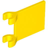 LEGO® los onderdeel Vlag in kleur Geel 2335