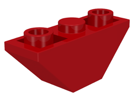 LEGO® los onderdeel Dakpan Omgekeerd in kleur Rood 2341