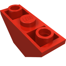 LEGO® los onderdeel Dakpan Omgekeerd in kleur Rood 2341
