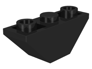 LEGO® los onderdeel Dakpan Omgekeerd in kleur Zwart 2341