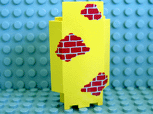 Plaatje in Gallery viewer laden, LEGO® los onderdeel Paneel met Motief in kleur Geel 2345pb02