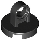 LEGO® los onderdeel Tegel Rond in kleur Zwart 74698