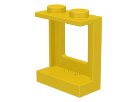 LEGO® los onderdeel Raamkozijn in kleur Geel 2377