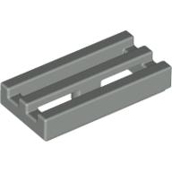 LEGO® los onderdeel Tegel Aangepast Lichtgrijs 2412b